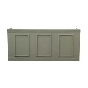 A front view of Augusto Sage Panel Bar Rental