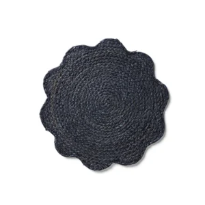 RS Mari Scallop Blue Woven Placemat