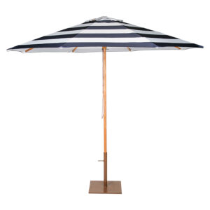 Blue & White Striped 9' Umbrella