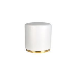 White Jules Ottoman