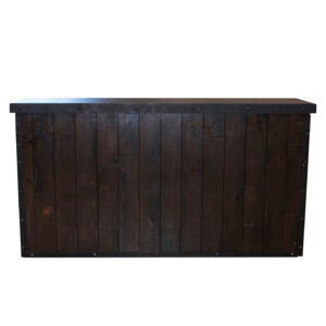 74" Ebony Stained Loft Bar