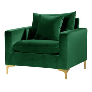 Emery Velvet Green Chair