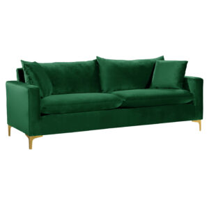 Emery Velvet Green Sofa