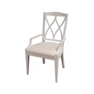 White Celebration Chair w/Arms